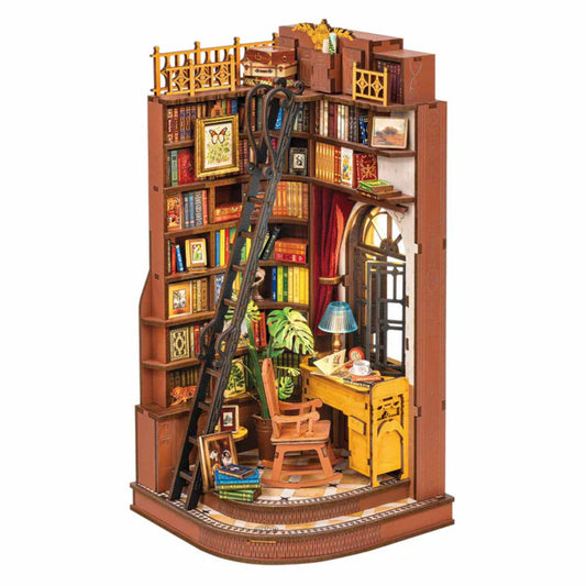 Rolife Silent Corner Study DIY Book Nook & Wonderland Shelf Insert Book End TGE02 3D Puzzle