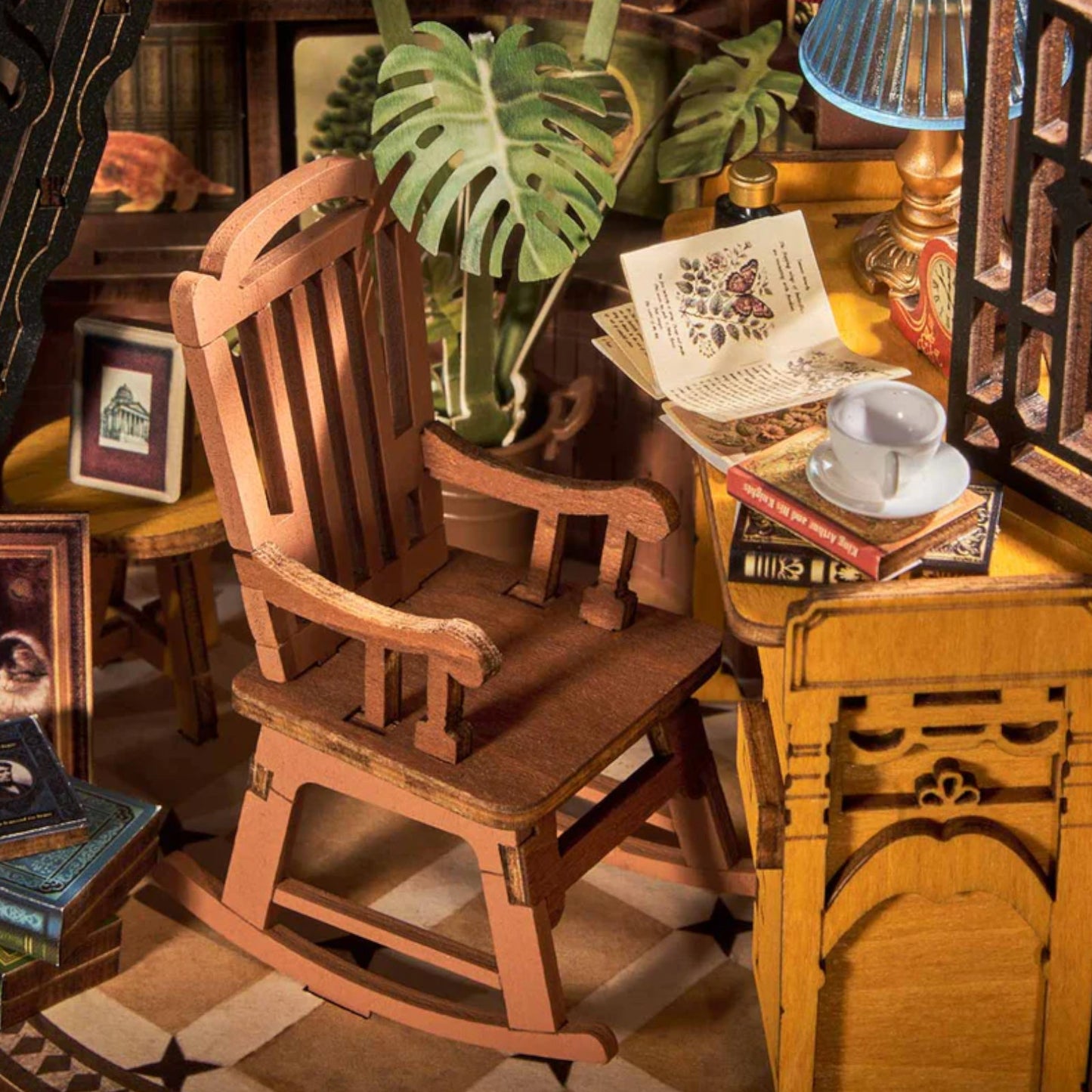 Rolife Silent Corner Study DIY Book Nook & Wonderland Shelf Insert Book End TGE02 3D Puzzle Alternate 4