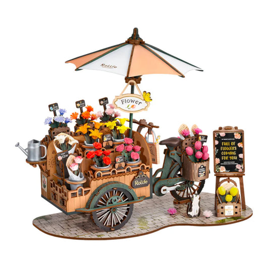 Rolife Blossom Cart TGS03 Wooden 3D Puzzle