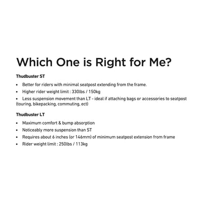 Cane Creek Thudbuster ST Suspension Seatpost 31.6 x 375mm