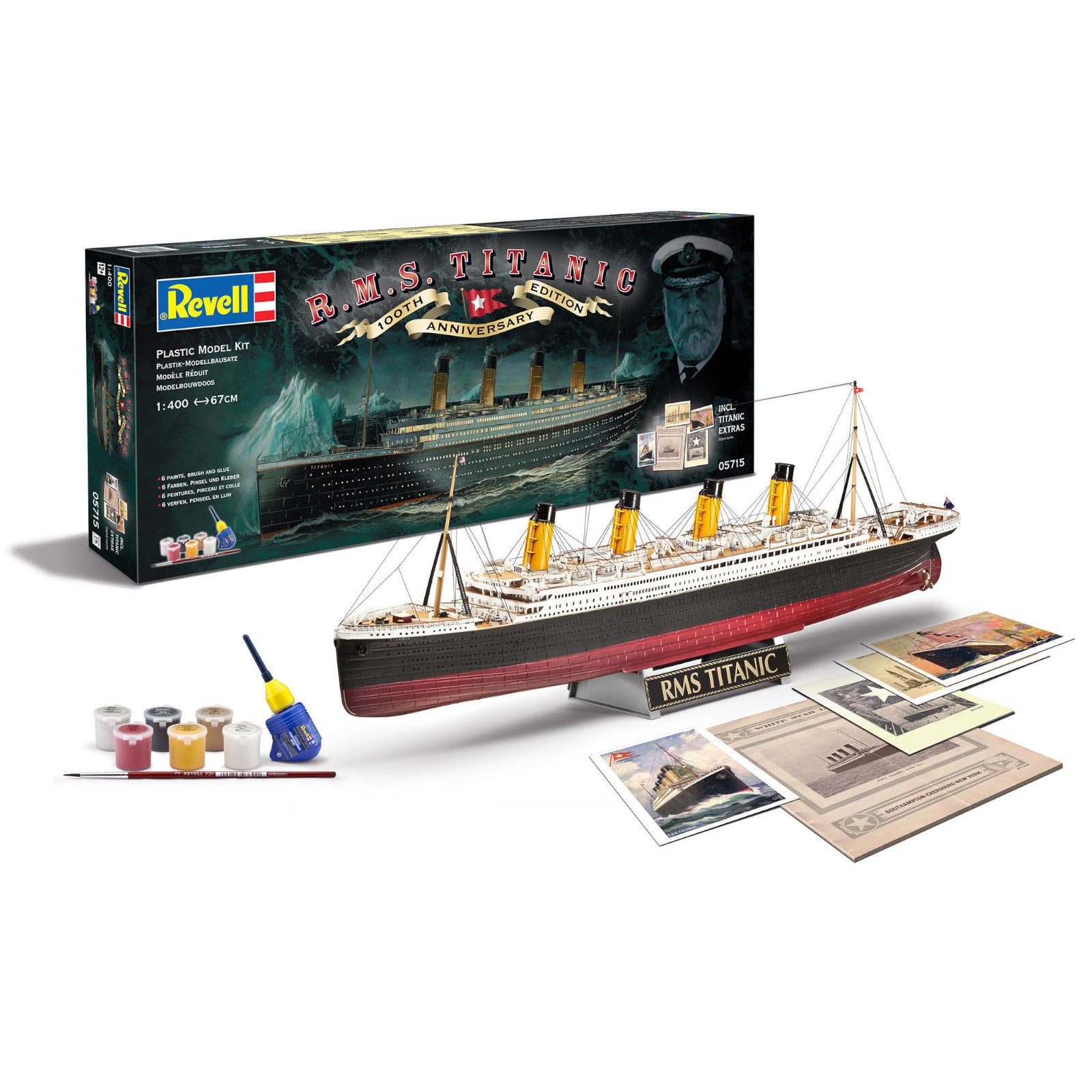 Revell Titanic 100th Anniversary Special Edition Gift Set Cruise Liner Model Kit 1:400 05715