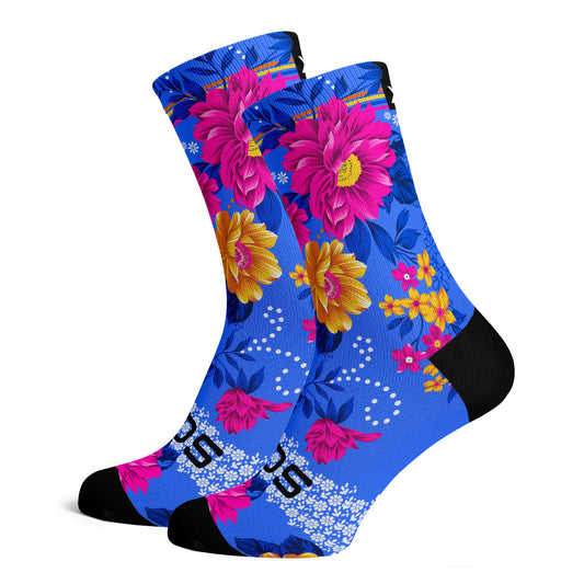 Sox Footwear Tsonga Floral Premium Crew Medium UK 4-8 Men's Cycling Socks