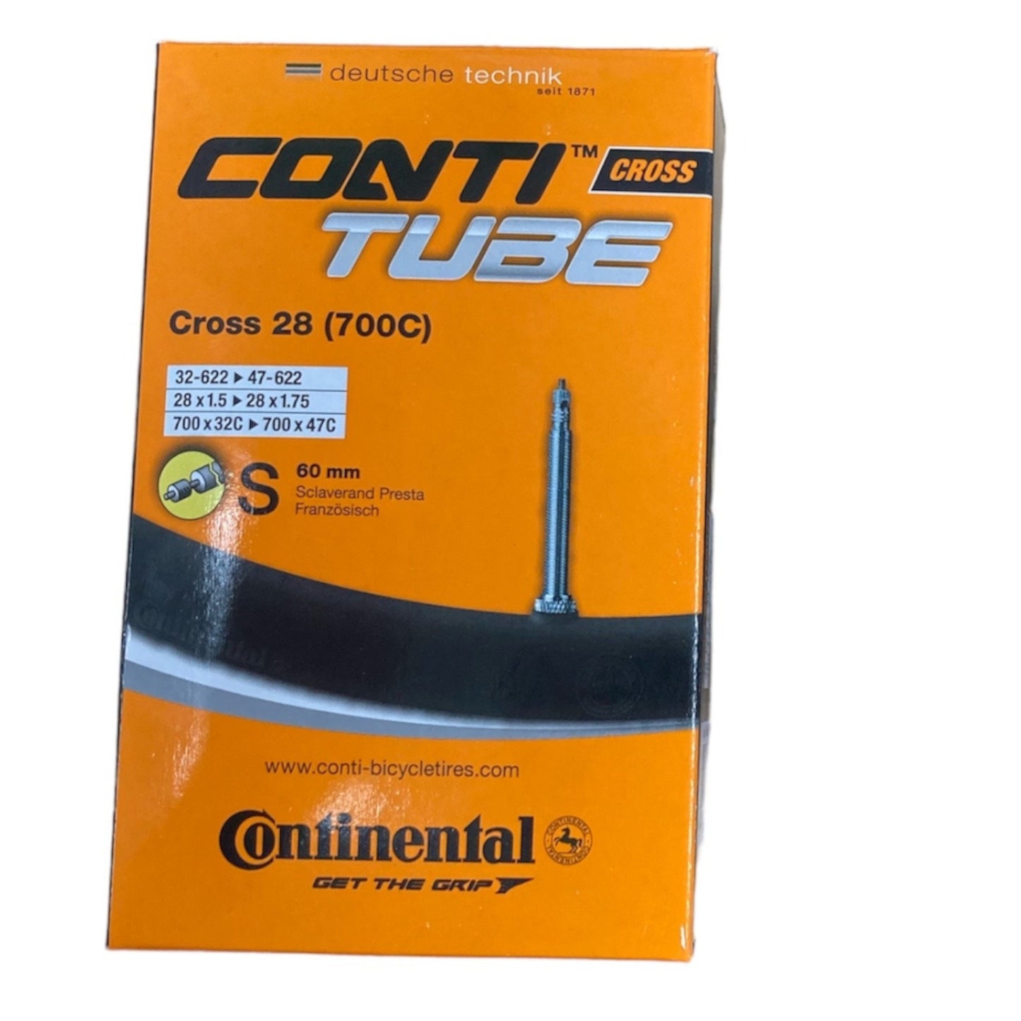 Continental 700x32-47c 60mm 700c Presta Valve Bike Inner Tube Pack of 5 Alternate 2