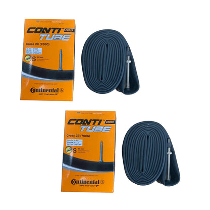 Continental 700x32-47c 60mm 700c Presta Valve Bike Inner Tube Pack of 2