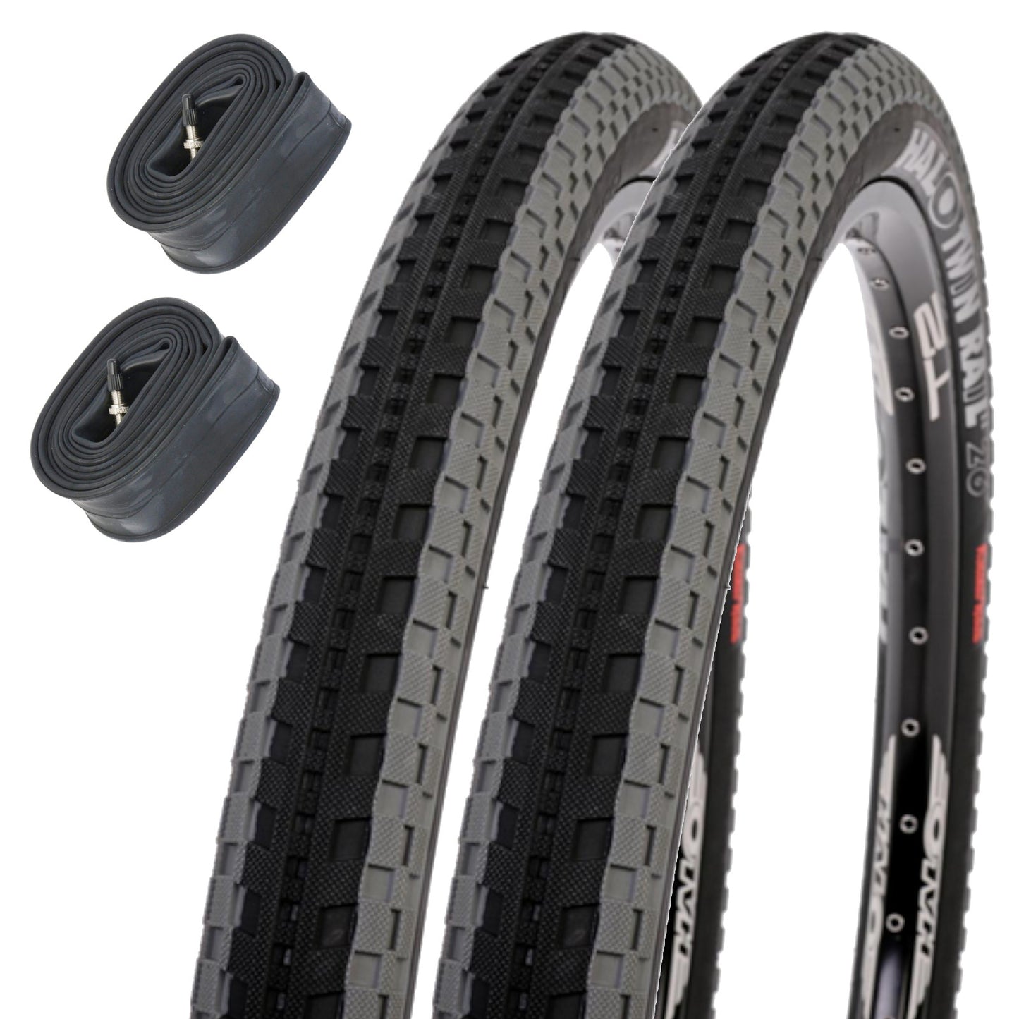 Halo Twin Rail Dual 26 x 2.2 Mountain Bike Tyre Black/Grey