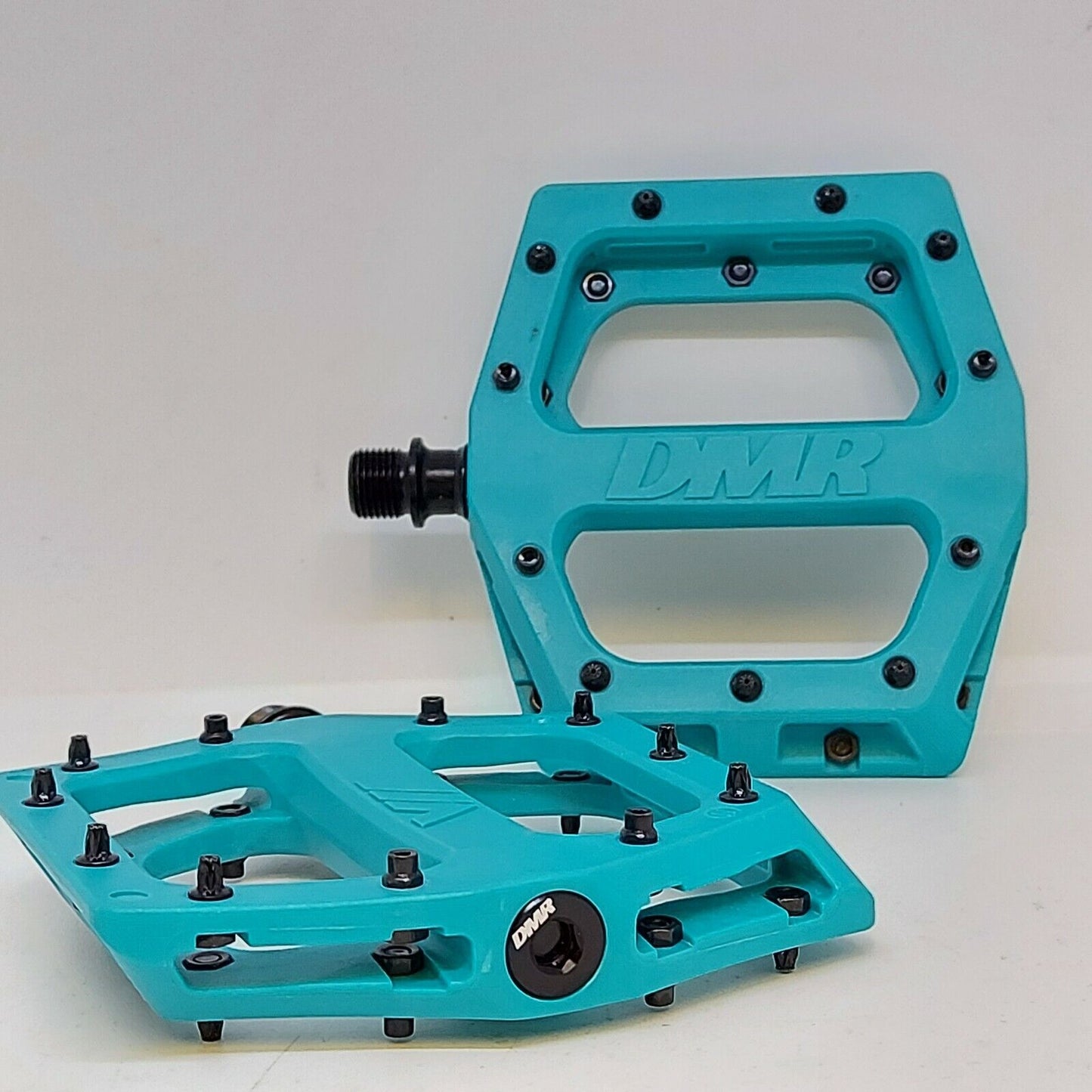 DMR V11 Composite 9/16 Inch Platform Bike Pedals Turquoise Alternate 2