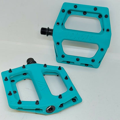 DMR V11 Composite 9/16 Inch Platform Bike Pedals Turquoise Alternate 4