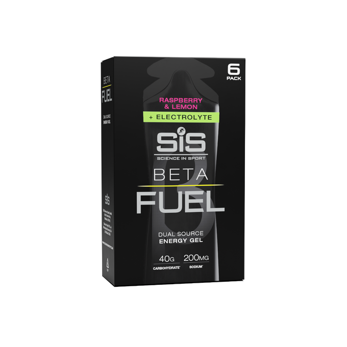 SIS Beta Fuel +Electrolyte Sports Energy Gels - Raspberry and Lemon 60ml Multipack
