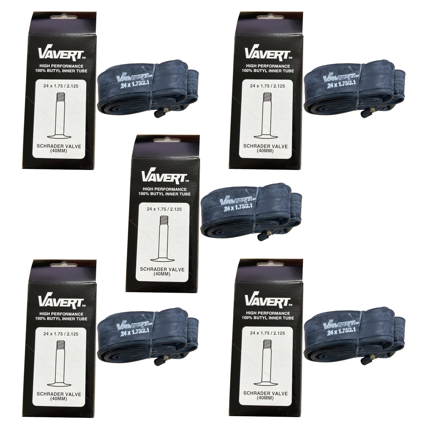 Kontrast 24x1.75-1.9 " Schrader Bike Inner Tube