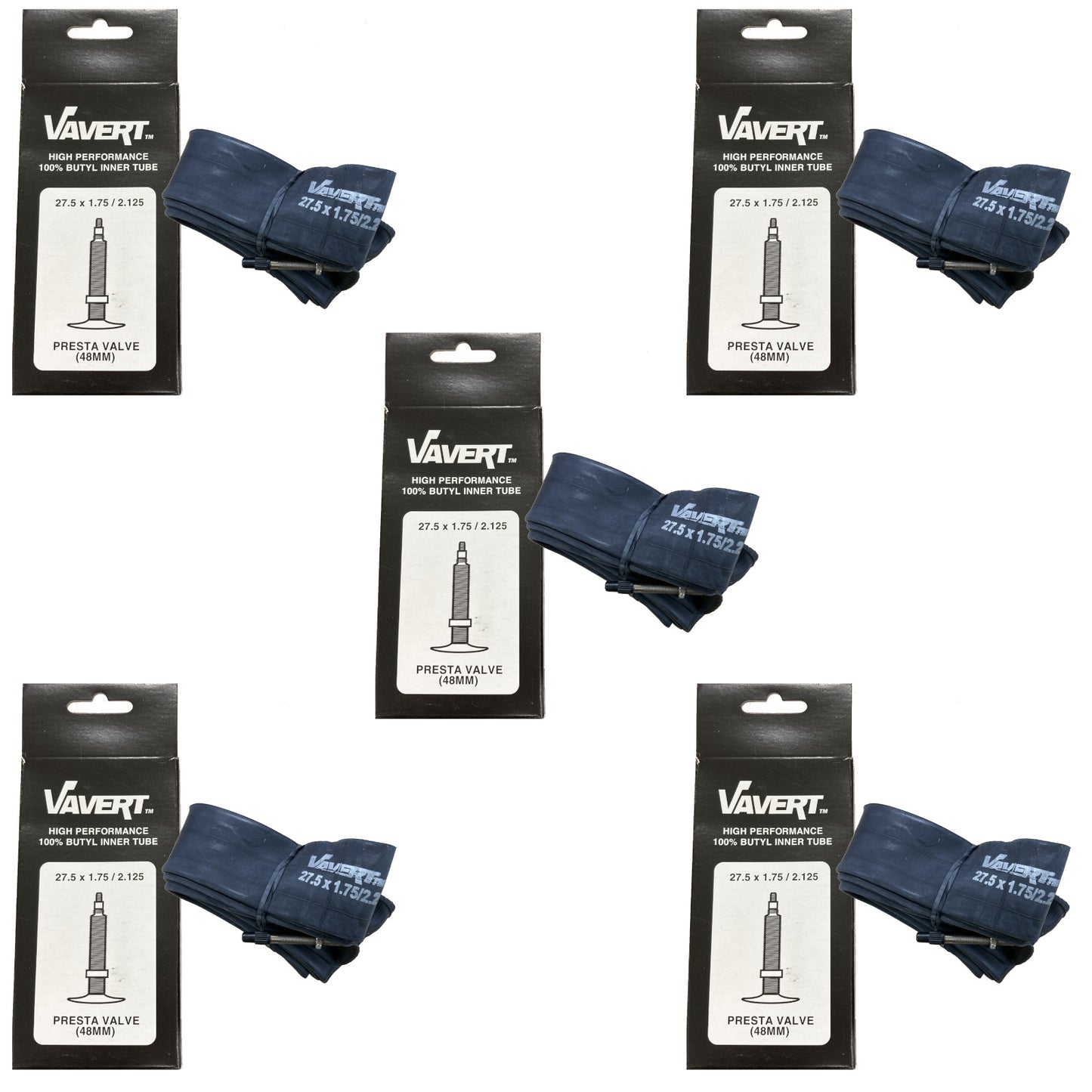 27.5" x 1.75-2.125 Mountain Bike Inner Tube