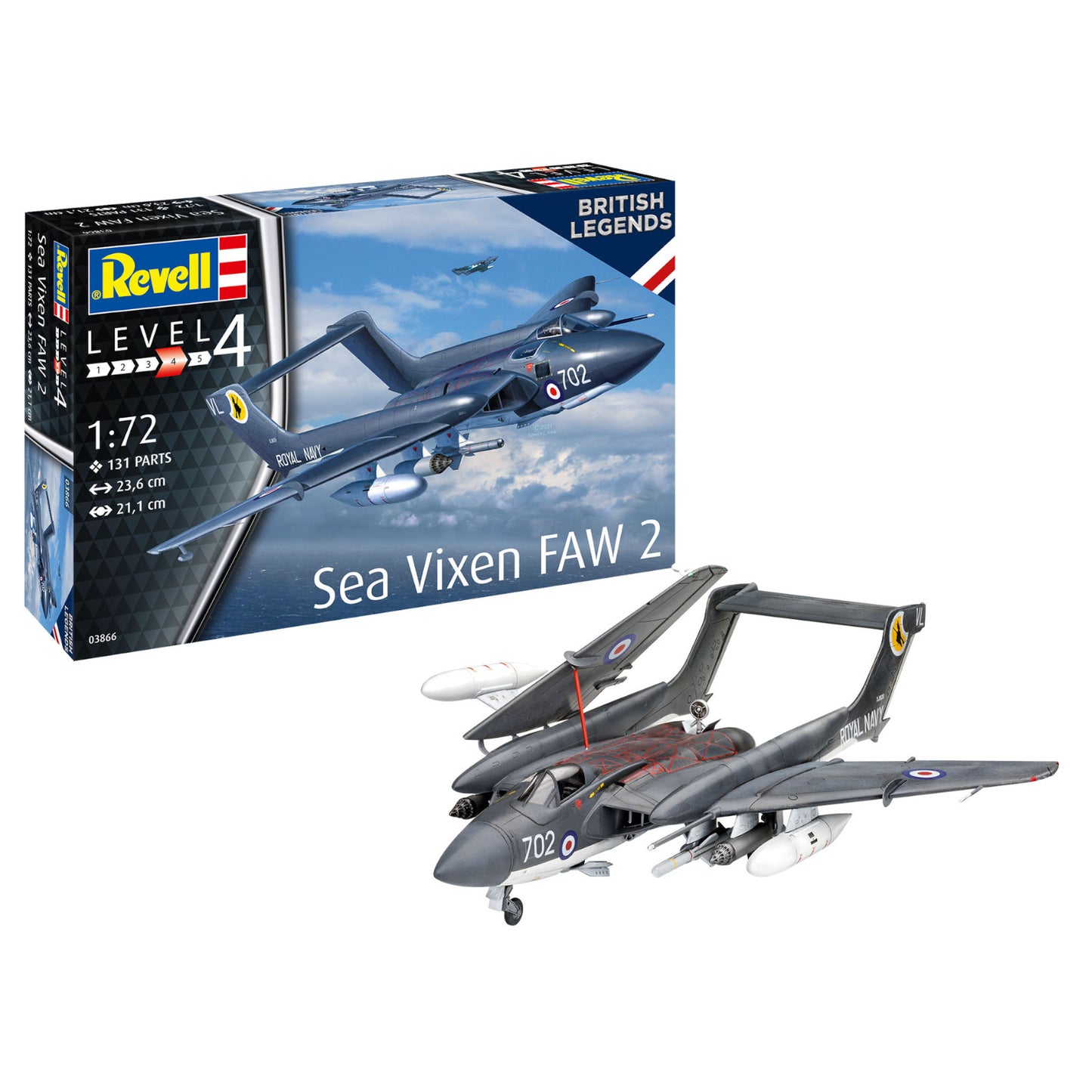 Revell Sea Vixen FAW 2 70th Anniversary 1:72 Plane Model Kit