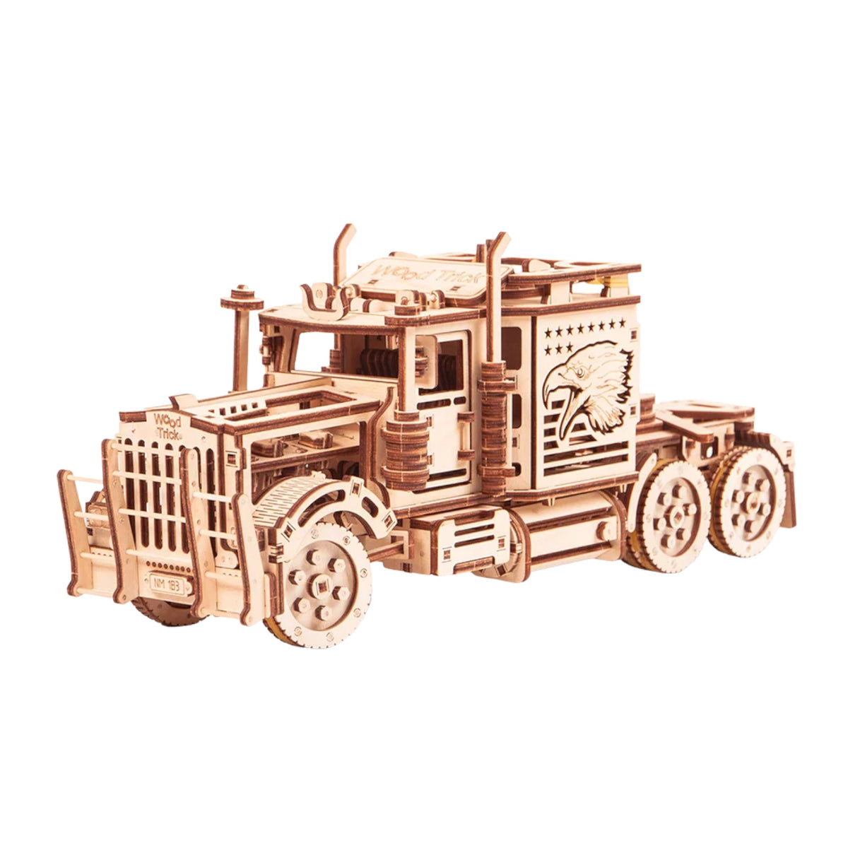 Wood Trick Big Rig American Truck 3D Puzzle WDTK007 Alternate 1
