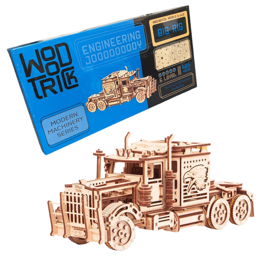 Wood Trick Big Rig American Truck 3D Puzzle WDTK007