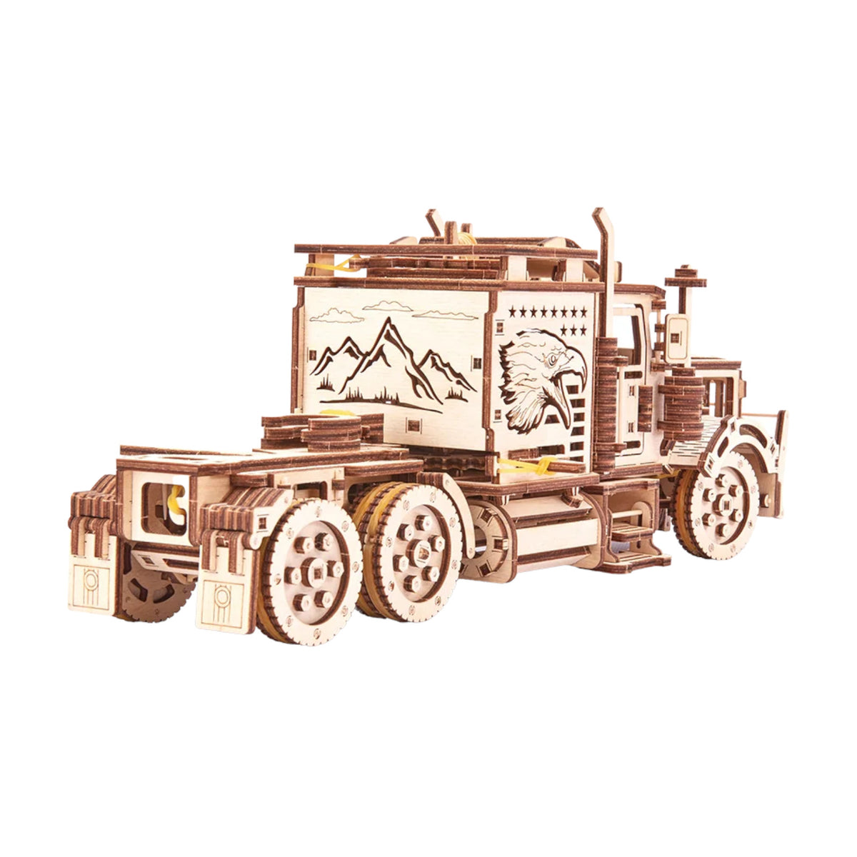 Wood Trick Big Rig American Truck 3D Puzzle WDTK007 Alternate 2
