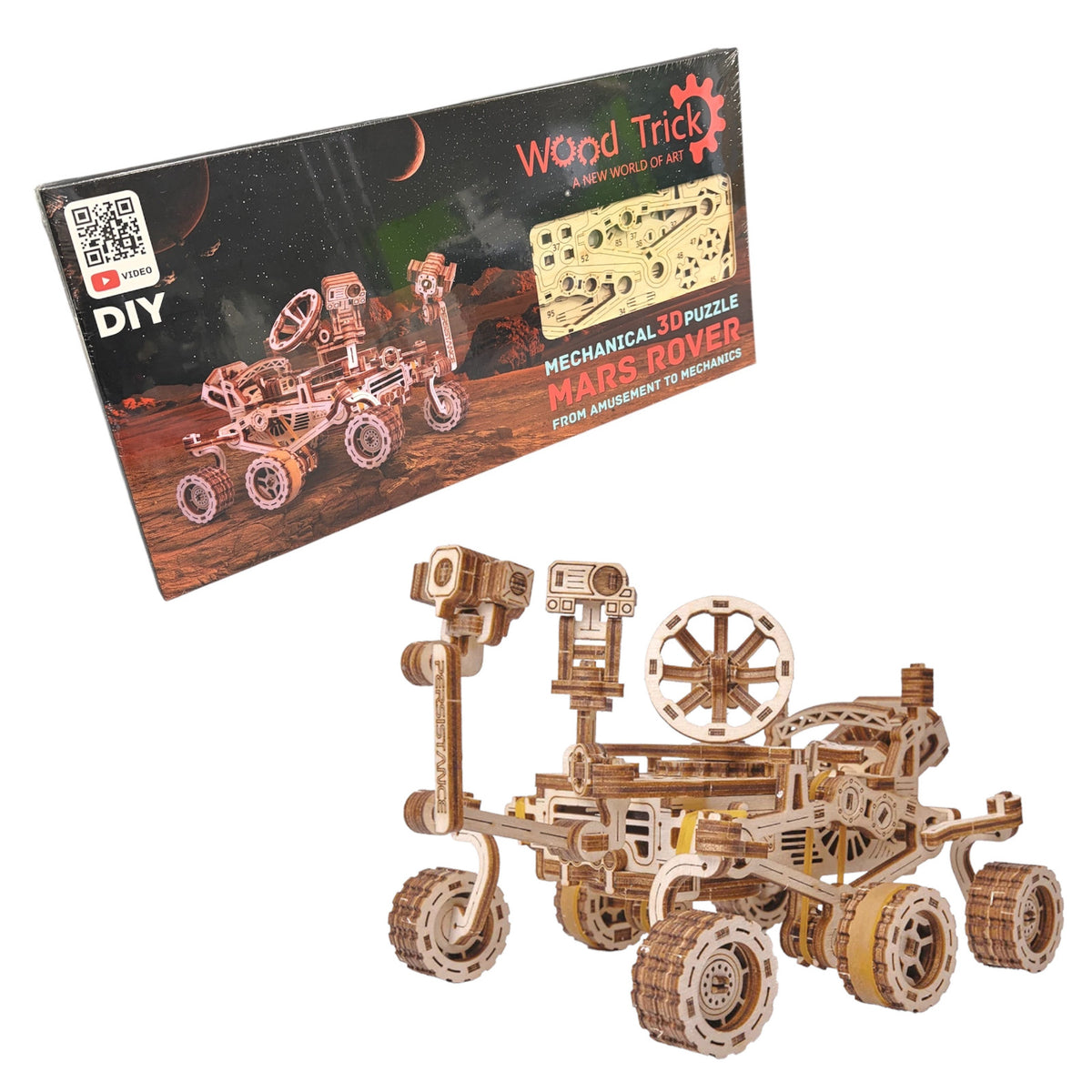 Wood Trick Mars Rover (Mechanical) 3D Puzzle WDTK021