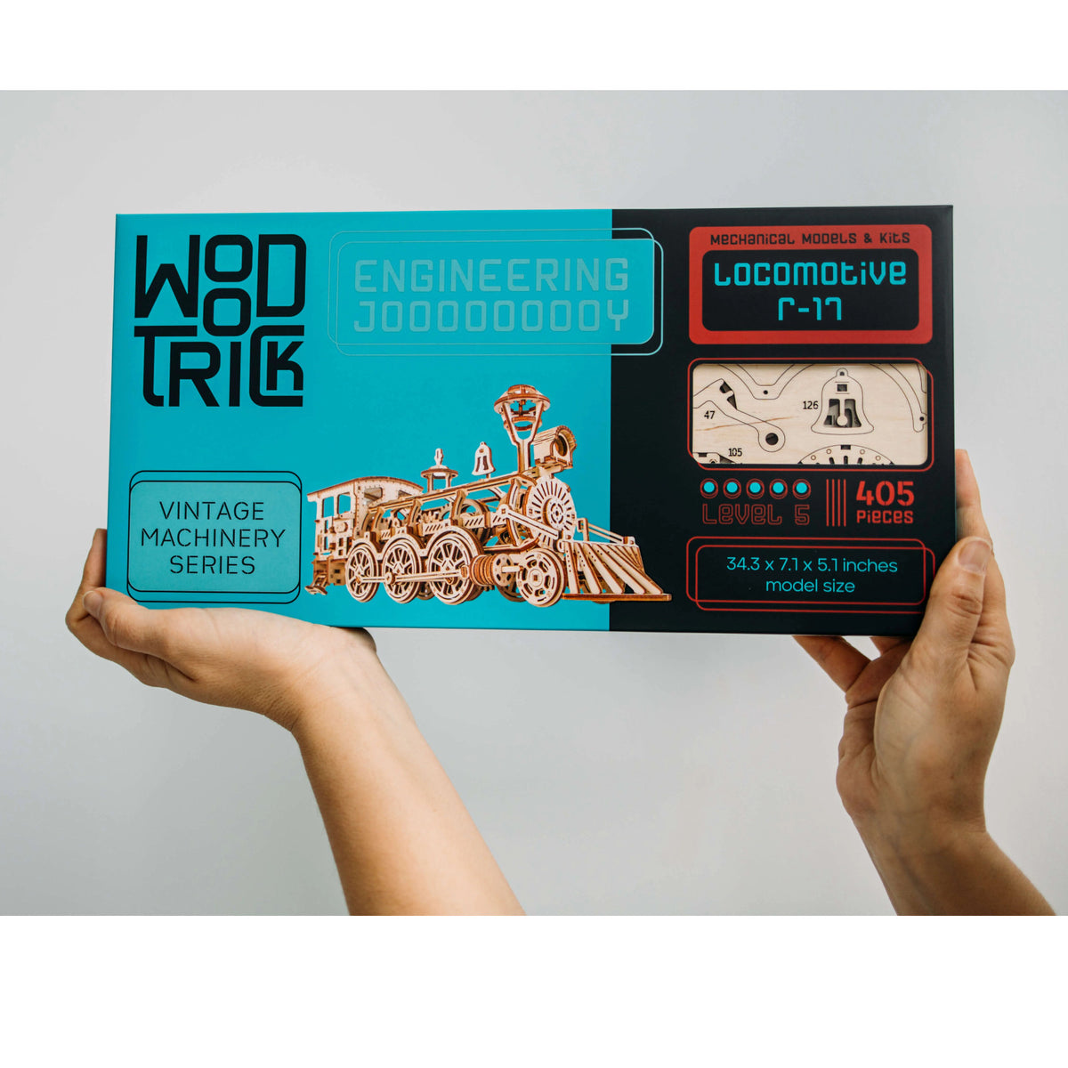 Wood Trick Locomotive R17 Steam Strain 3D Puzzle WDTK022 Alternate 5