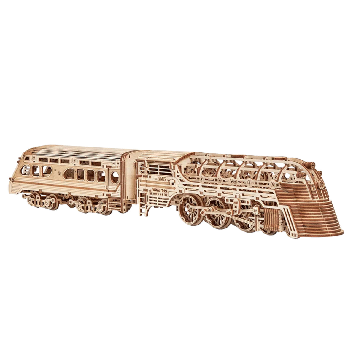 Wood Trick Atlantic Express Train Vintage Machinery Series 3D Puzzle WDTK029 Alternate 1