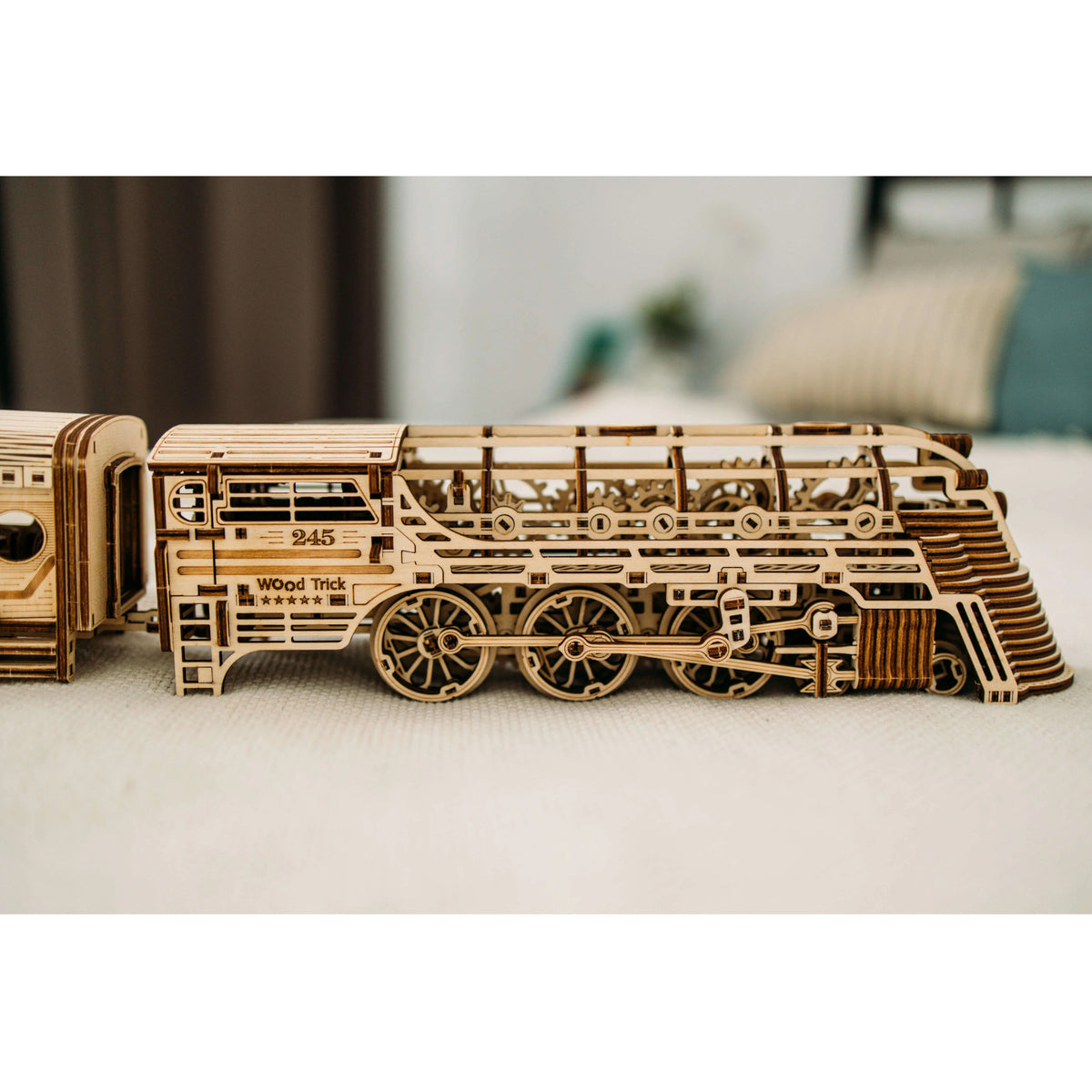 Wood Trick Atlantic Express Train Vintage Machinery Series 3D Puzzle WDTK029 Alternate 5