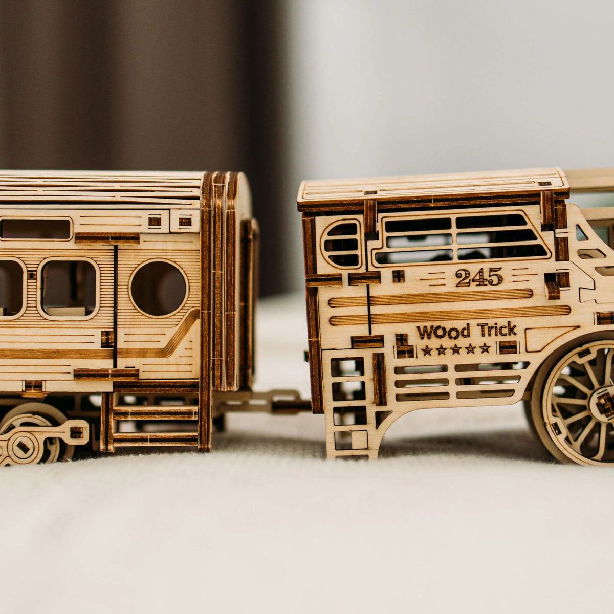 Wood Trick Atlantic Express Train Vintage Machinery Series 3D Puzzle WDTK029 Alternate 6