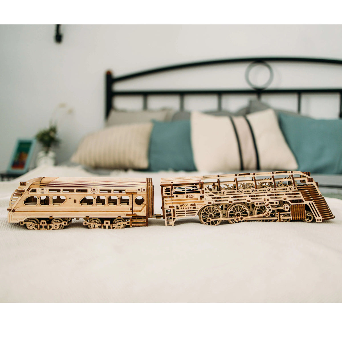 Wood Trick Atlantic Express Train Vintage Machinery Series 3D Puzzle WDTK029 Alternate 7