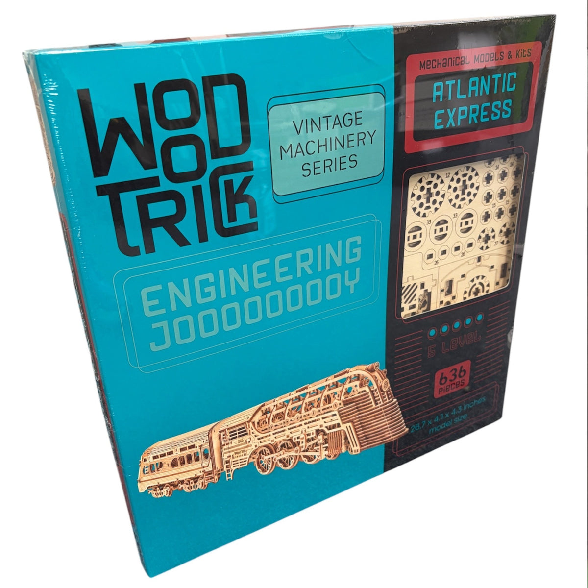 Wood Trick Atlantic Express Train Vintage Machinery Series 3D Puzzle WDTK029 Alternate 10