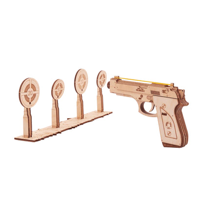Wood Trick Gun M1 & Shooting Range 3D Puzzle WDTK059 Alternate 1