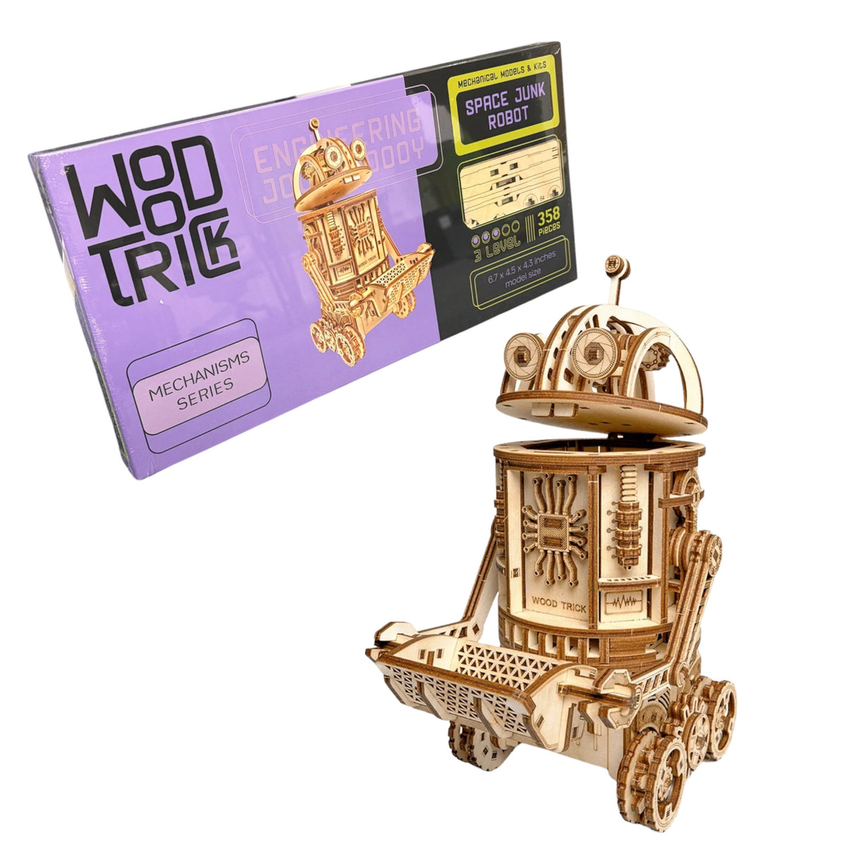 Wood Trick Space Junk Robot (Mechanical) 3D Puzzle WDTK073