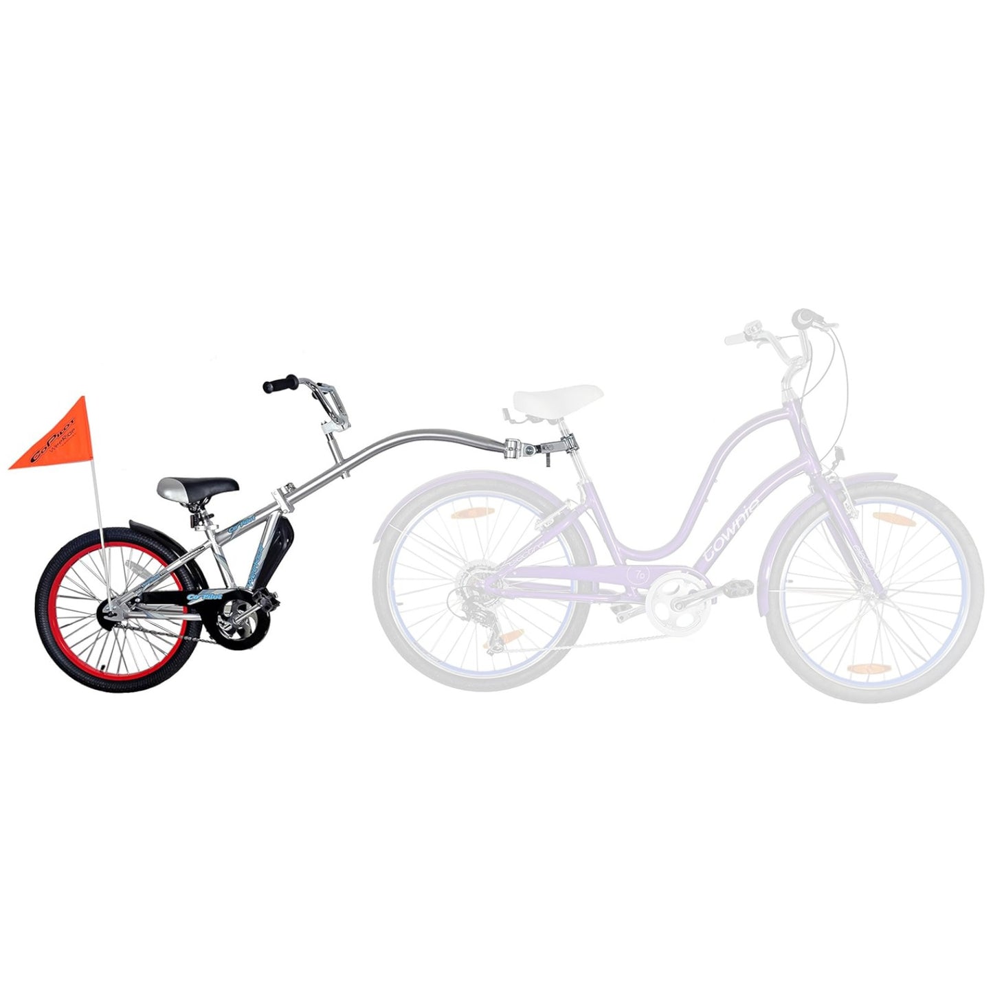 WeeRide Co Pilot Tag a Long Silver Bike Child Trailer Alternate 4