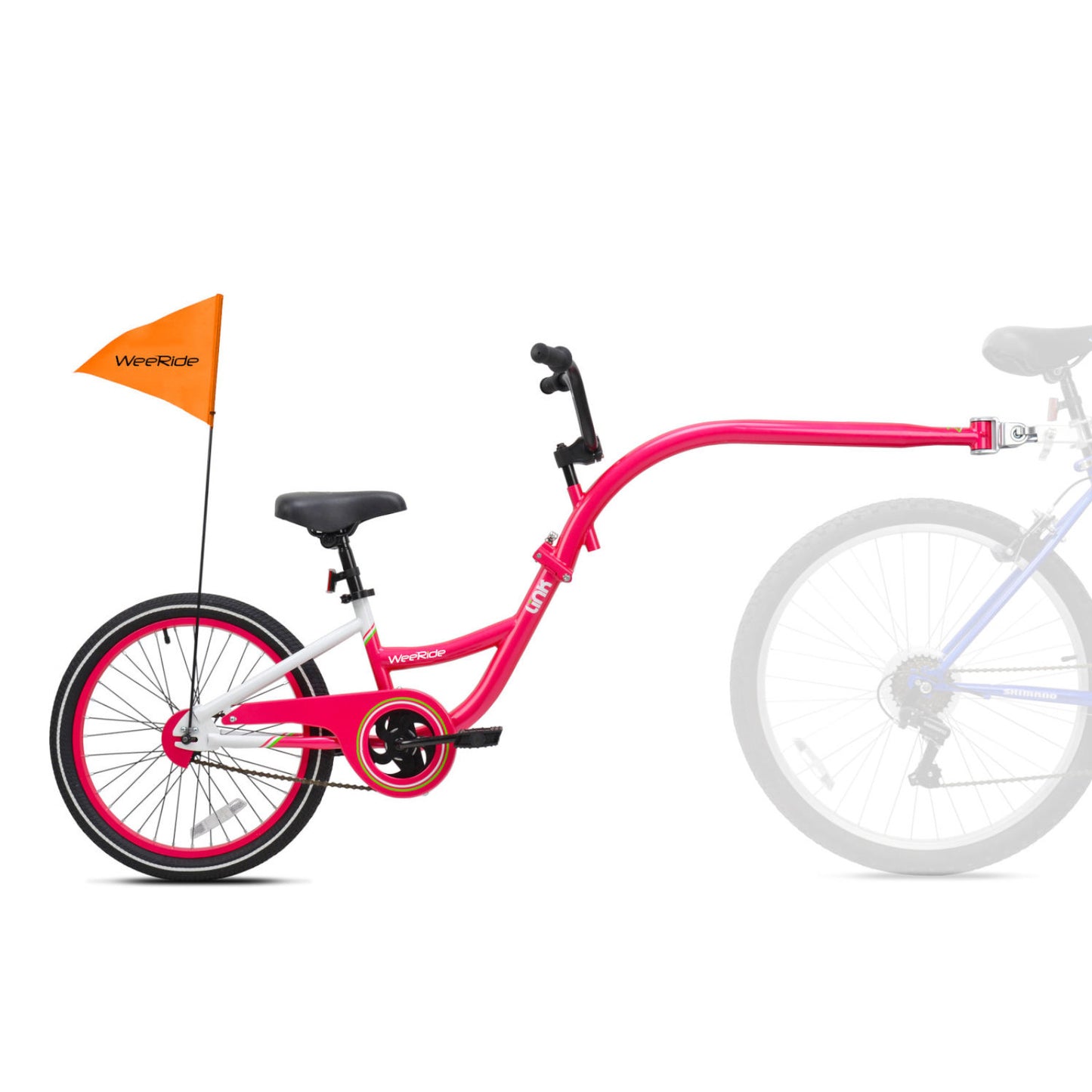 WeeRide Link Bike Tag-a-long Bike Trailer Pink