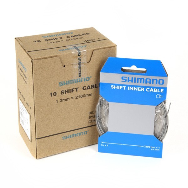 Shimano Road/MTB 1.2 x 2100mm Box of 10 Bike Inner Cable