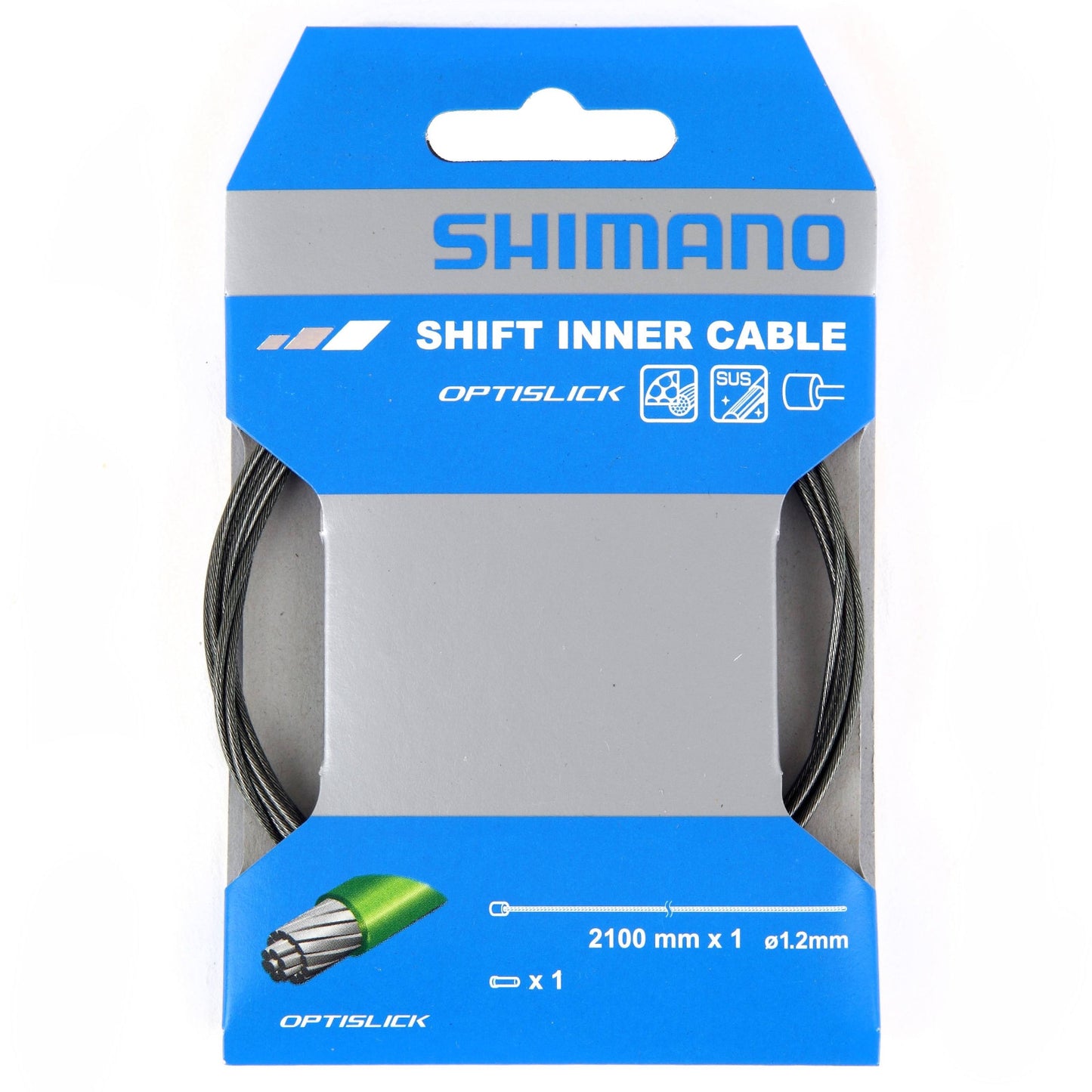 Shimano Shift Gear Optislick 2100 x 1.2mm Single Bike Inner Cable