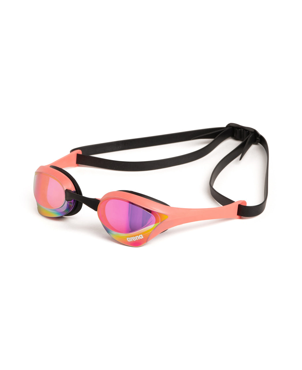 Arena Cobra Ultra Swipe Mirror Racing Unisex 2023 Men's Swimming Goggles Violet/Coral Alternate 1