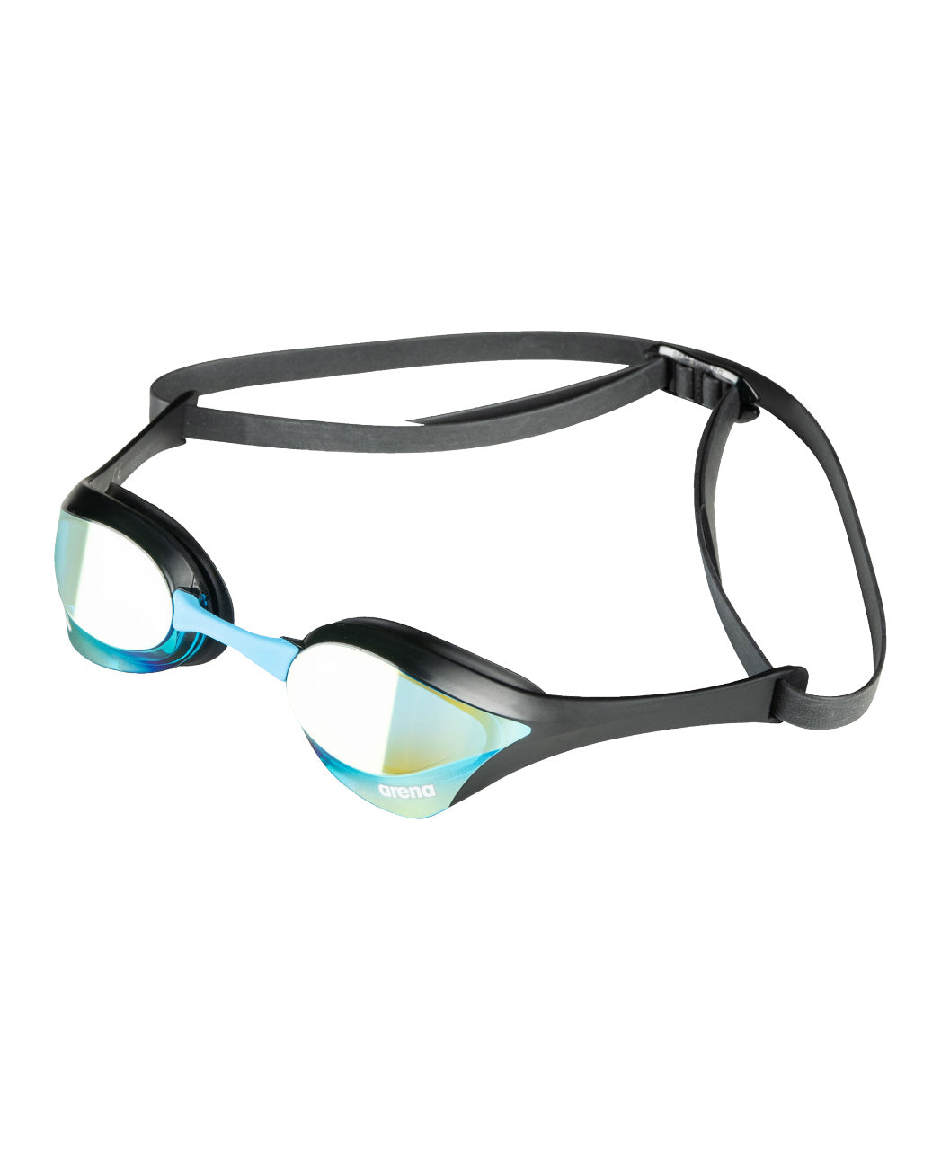 Arena Cobra Ultra Swipe Mirror Racing Unisex 2023 Men's Swimming Goggles Aqua/Black Alternate 3