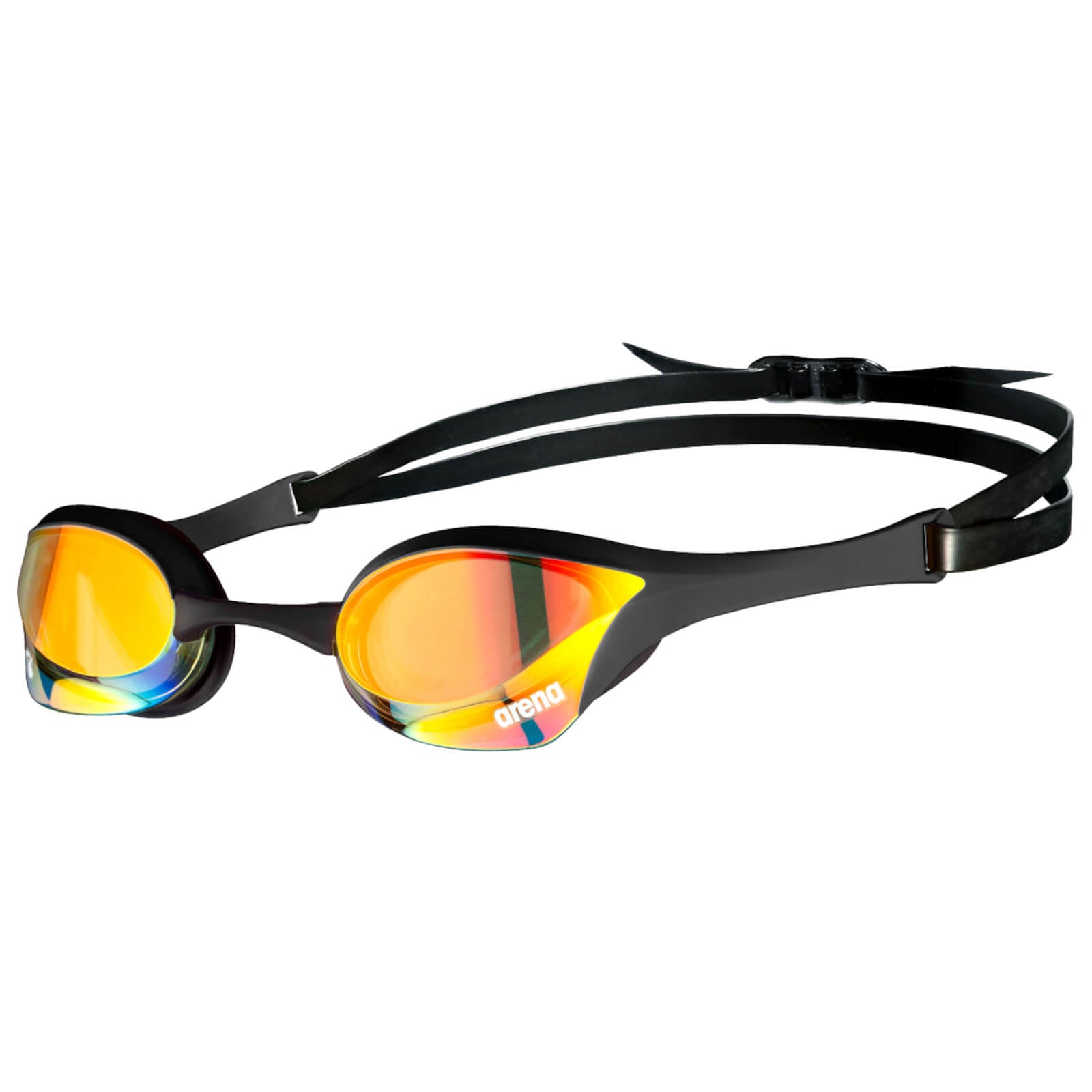 Men's Swimming Goggles Arena Cobra Ultra Swipe Mirrored Black/Copper