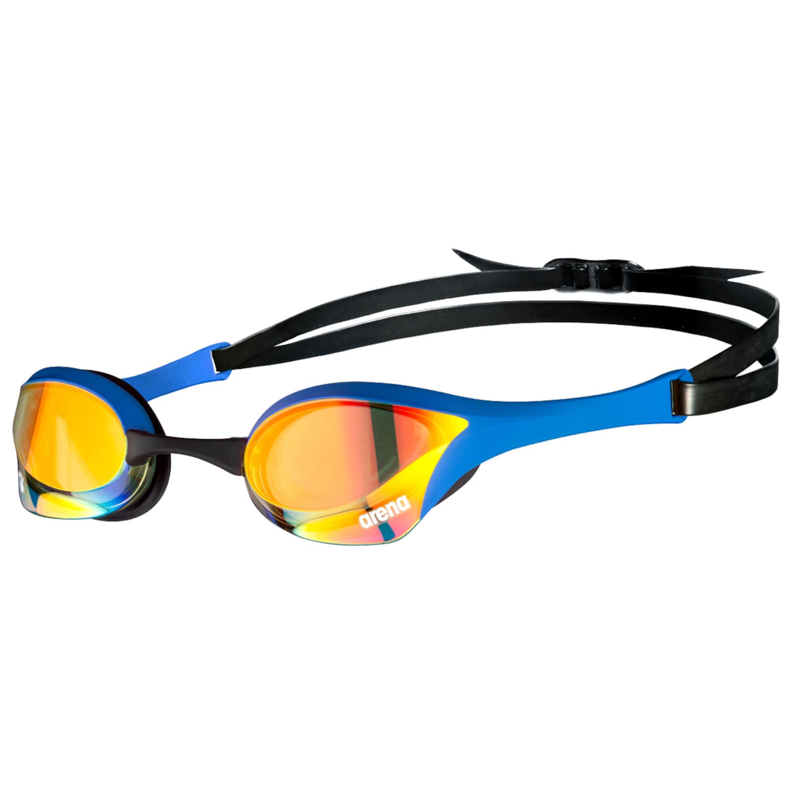 Men's Swimming Goggles Arena Cobra Ultra Swipe Mirrored Blue/Copper