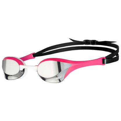 Men's Swimming Goggles Arena Cobra Ultra Swipe Mirrored Pink/Silver