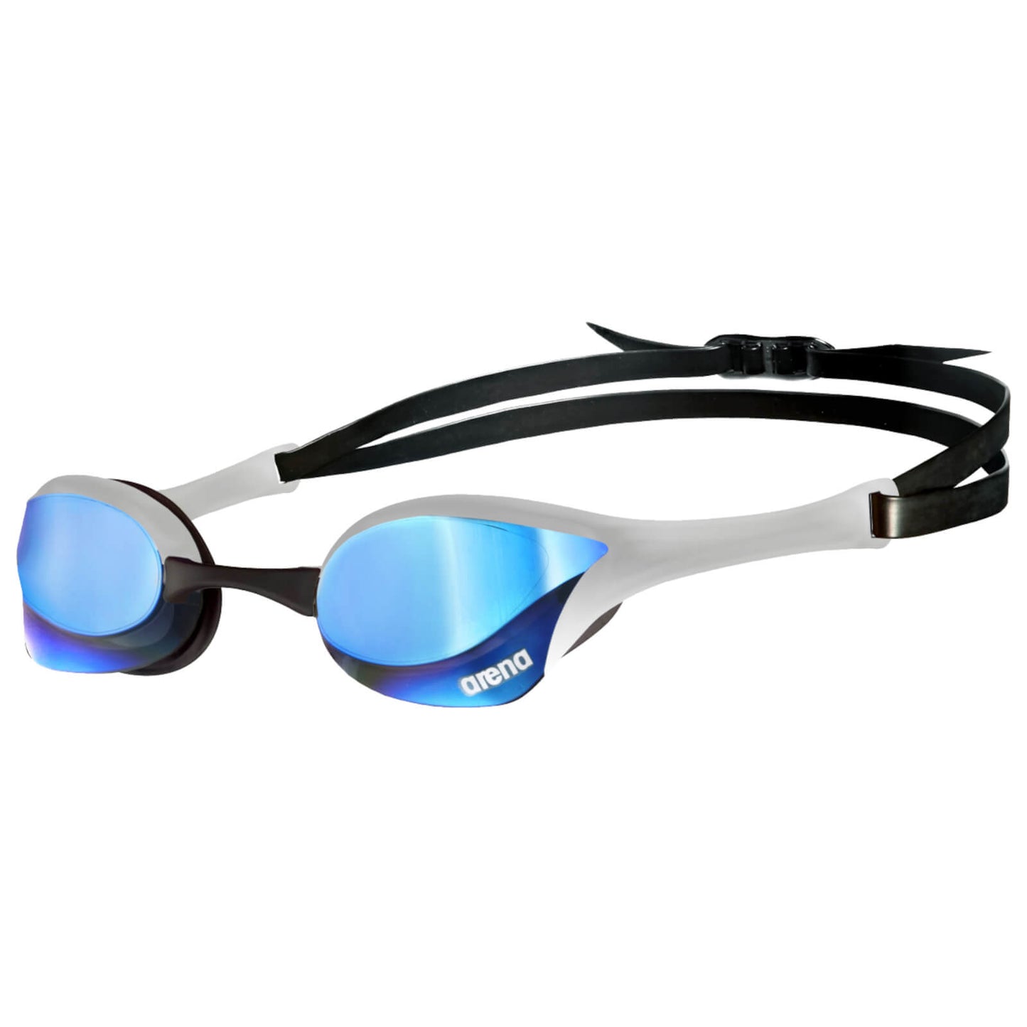 Men's Swimming Goggles Arena Cobra Ultra Swipe Mirrored Silver/Blue