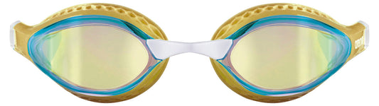 Arena Airspeed Mirror Racing Unisex 2023 Men's Swimming Goggles Yellow Copper/Gold/Multi