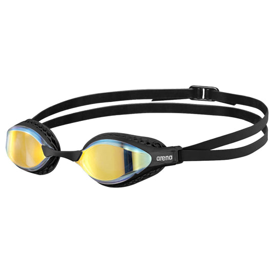 Arena Air Speed Mirrored Men's Swimming Goggles Black/Yellow Copper