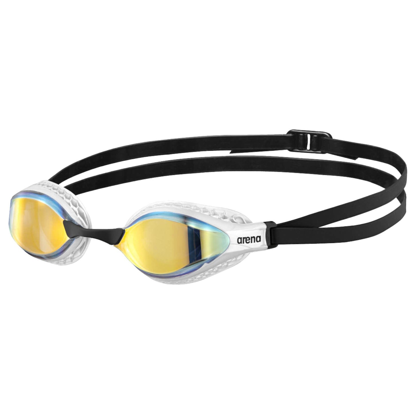 Arena Air Speed Mirrored Men's Swimming Goggles White/Yellow Copper