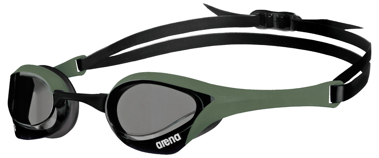 Arena Cobra Core Swipe Unisex Men's Swimming Goggles Smoke/Army/Black Alternate 1
