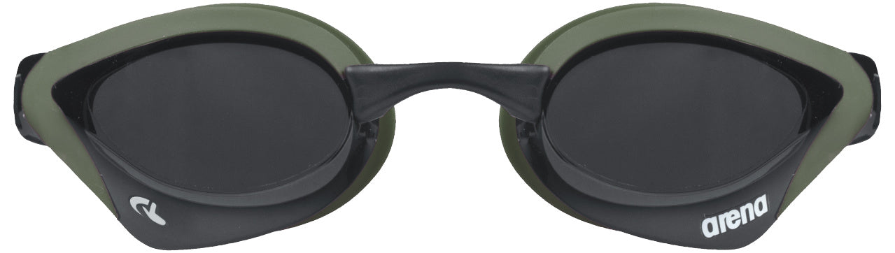 Arena Cobra Core Swipe Unisex Men's Swimming Goggles Smoke/Army/Black Alternate 2
