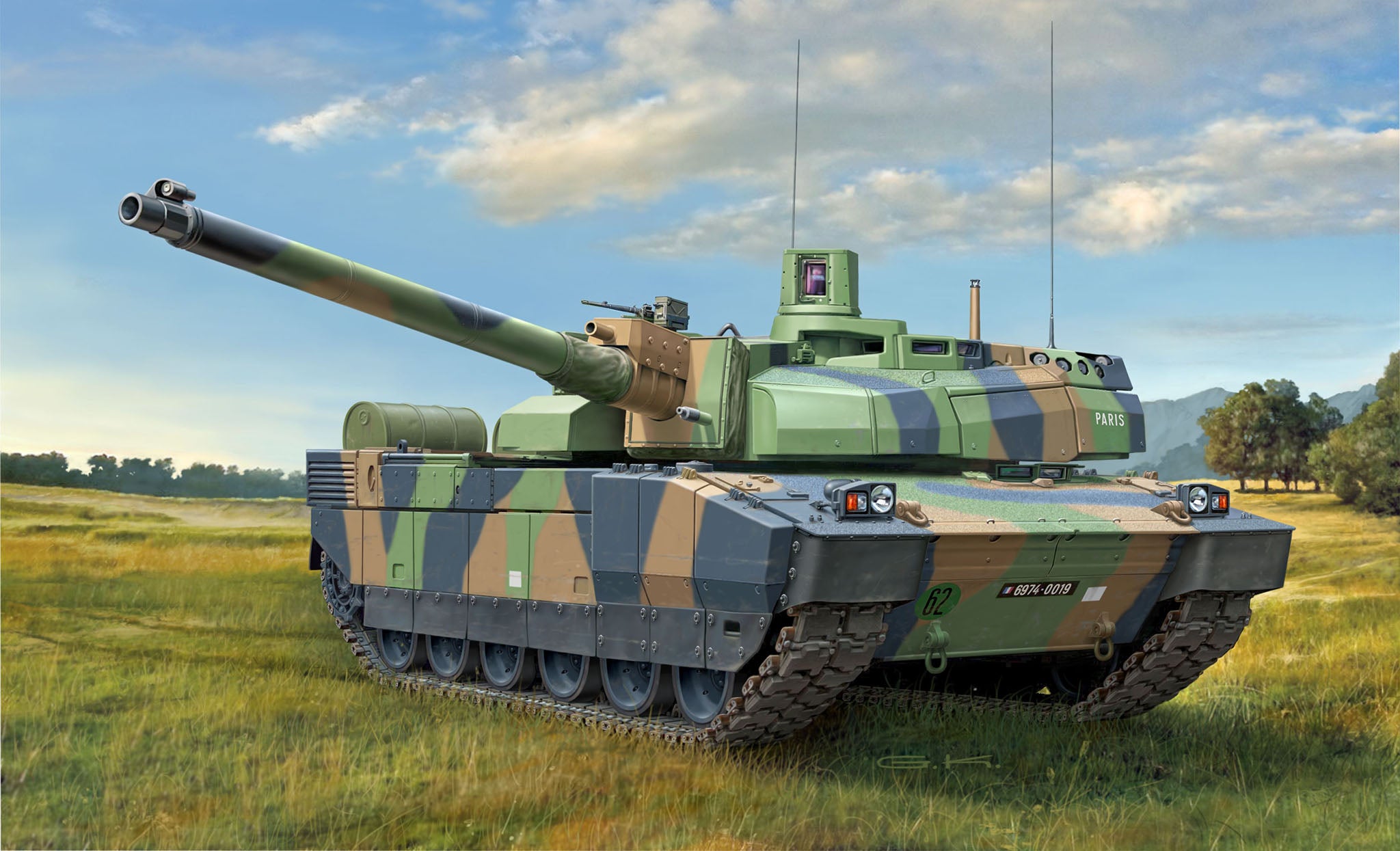 Tank Model Kit Revell Leclerc T5 1:72