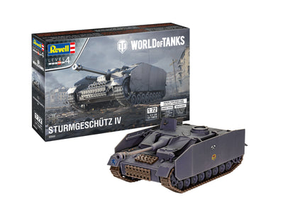 Tank Model Kit Revell Sturmgeschütz IV World of Tanks 1:72