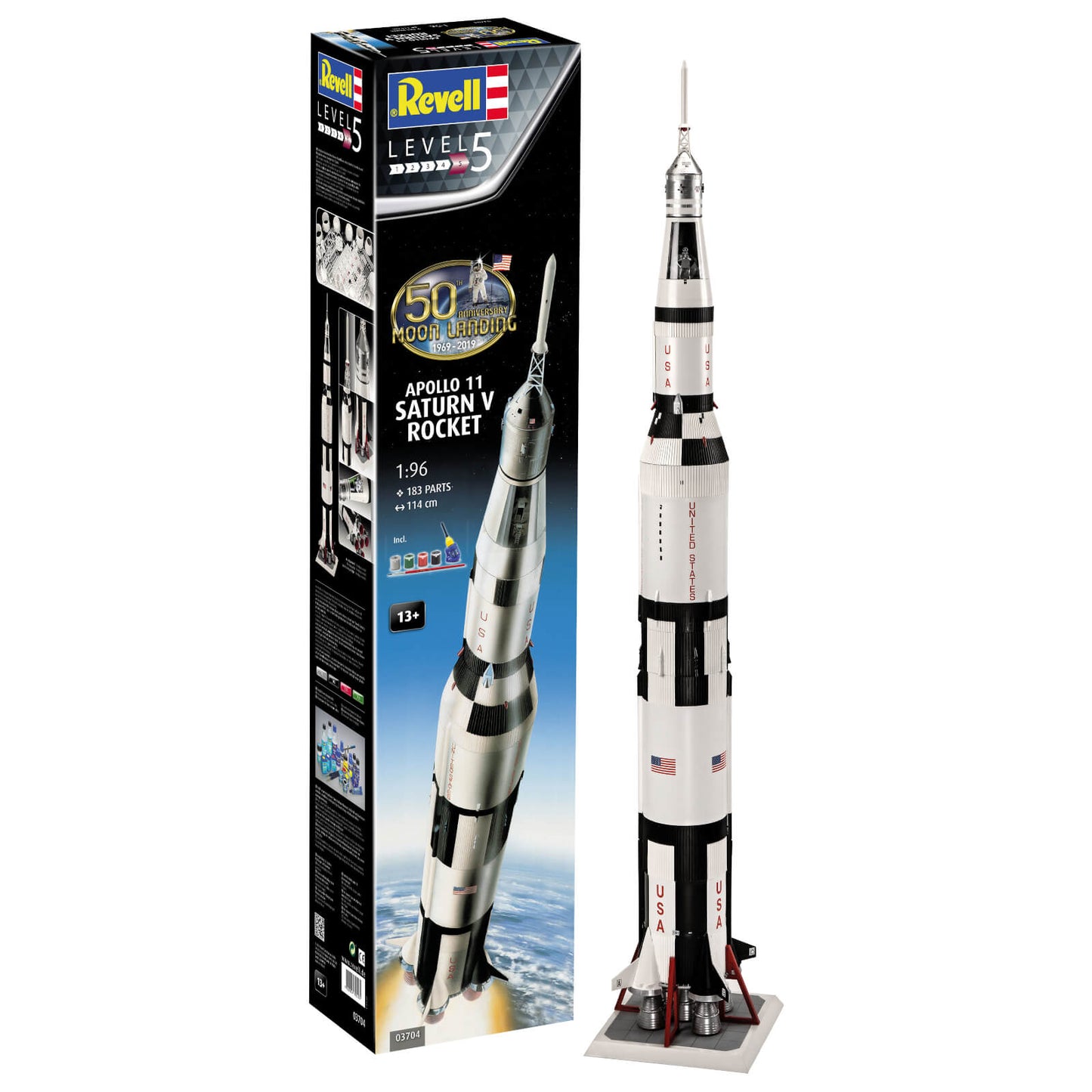 Revell Apollo Saturn V Rocket Spacecraft Model Kit Alternate 1
