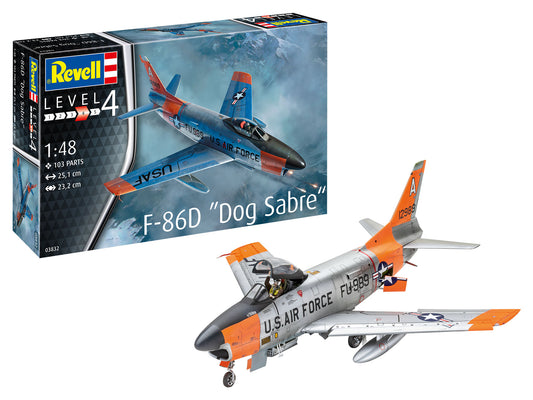 Plane Model Kit Revell F-86D Dog Sabre 1:48
