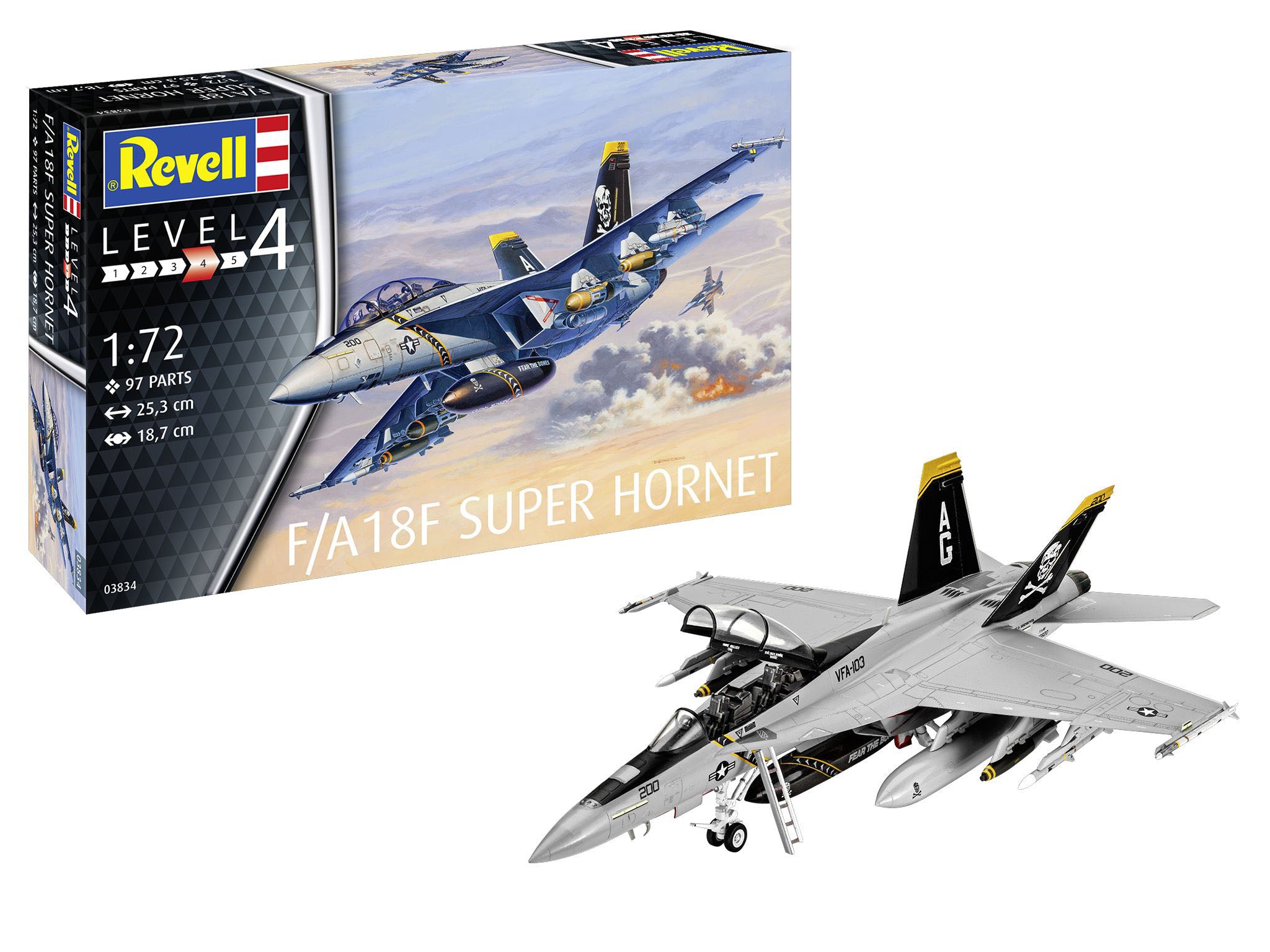 Plane Model Kit Revell F/A-18F Super Hornet 1:72