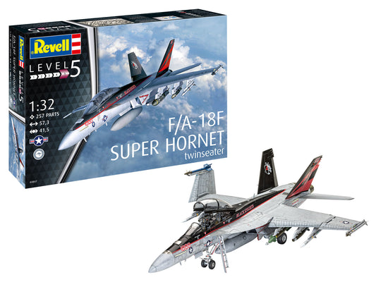 Plane Model Kit Revell F/A-18F Super Hornet twinseater 1:32