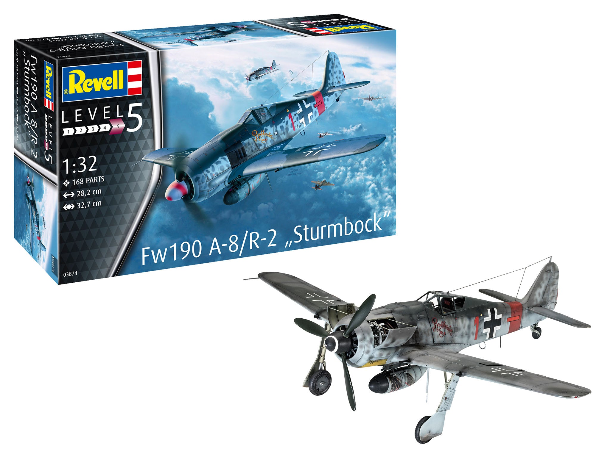 Plane Model Kit Revell Fw190 A-8/R-2 Sturmbock 1:32