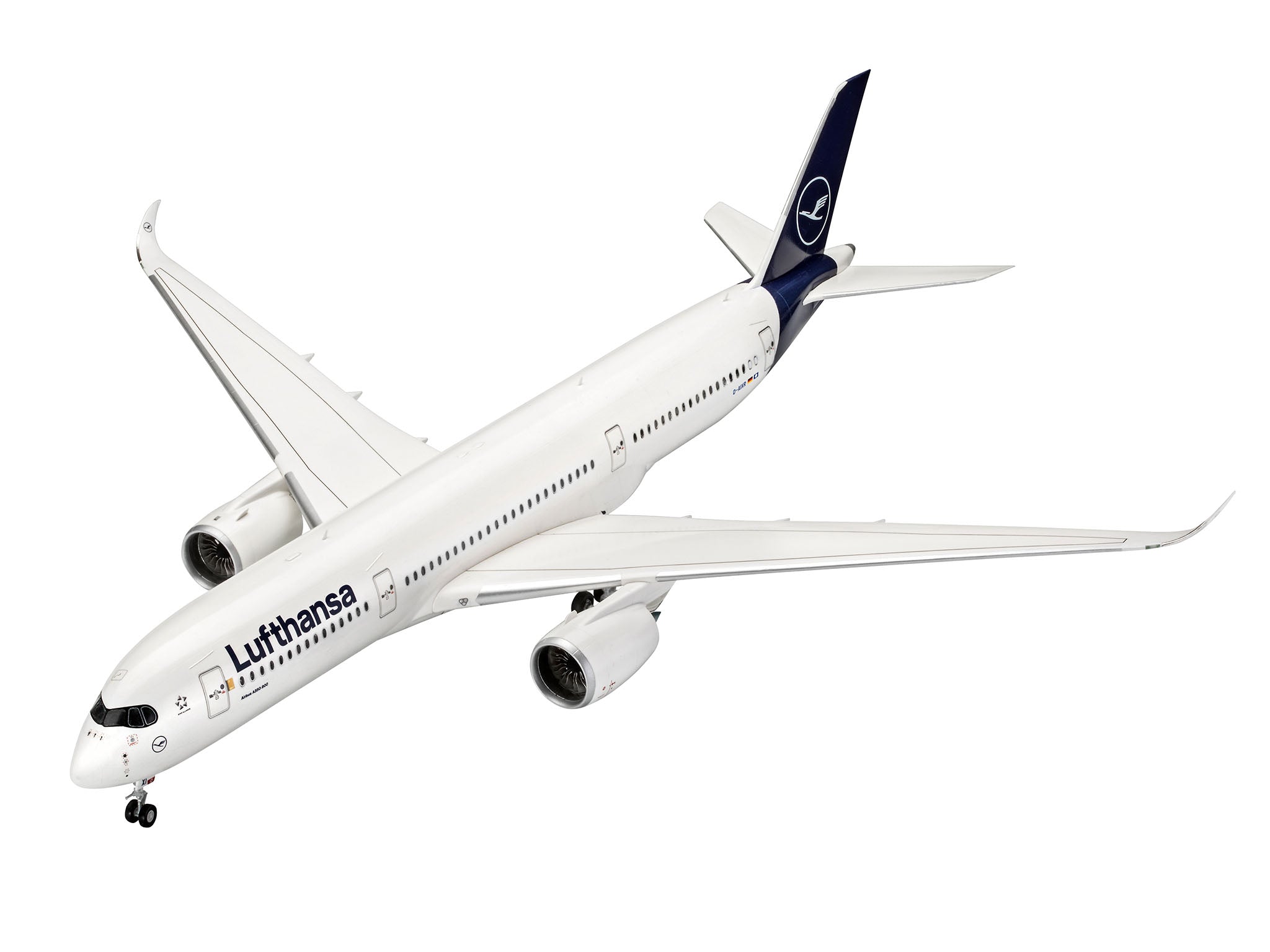 Plane Model Kit Revell Airbus A350-900 Lufthansa New Livery 1:144 Alternate 1